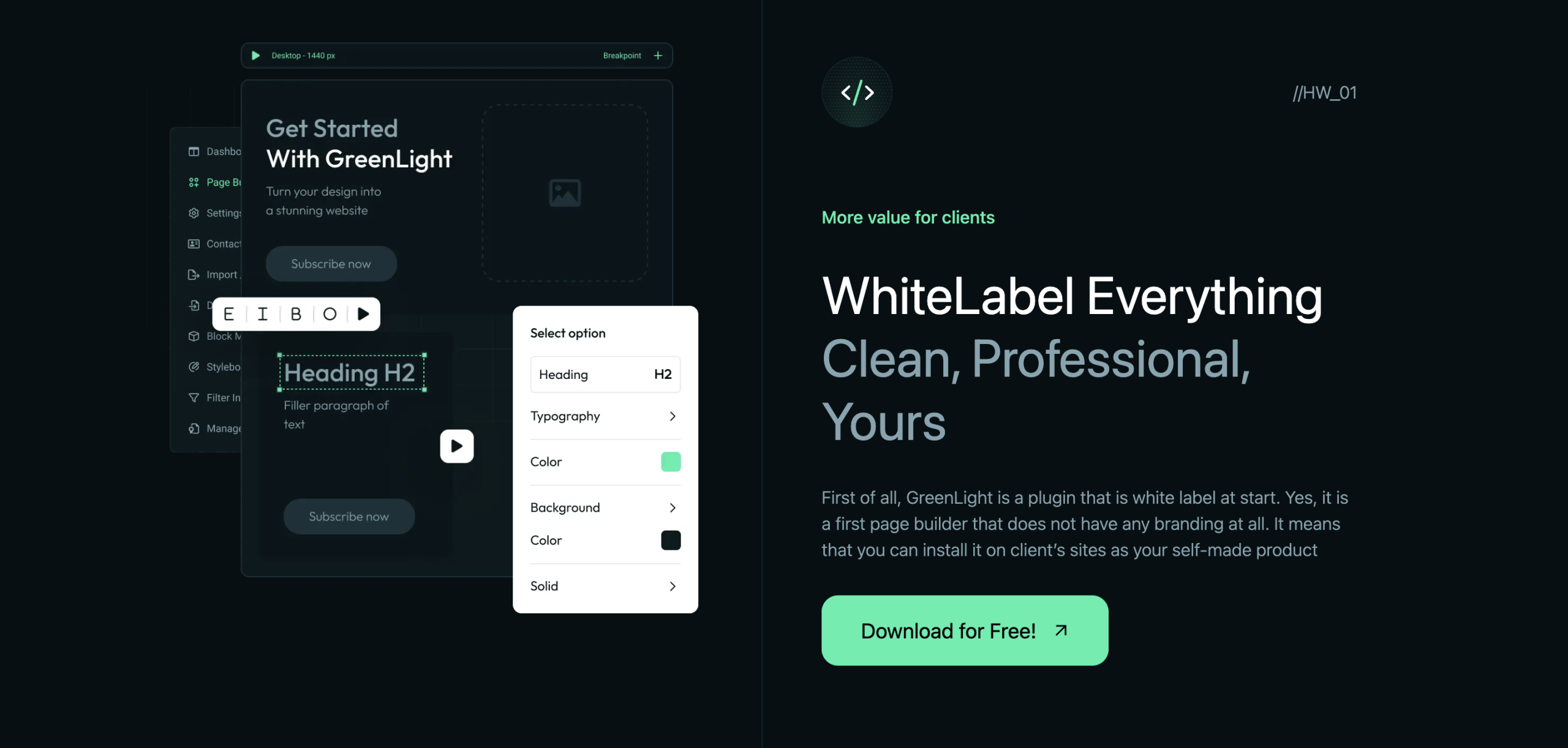 Synced left right pinned sections